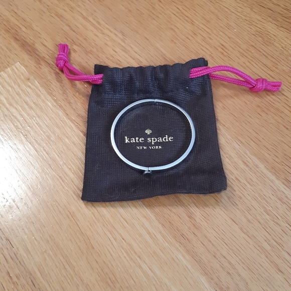 COPY - 16. Kate Spade silver bangle $30 - Picture 2 of 2